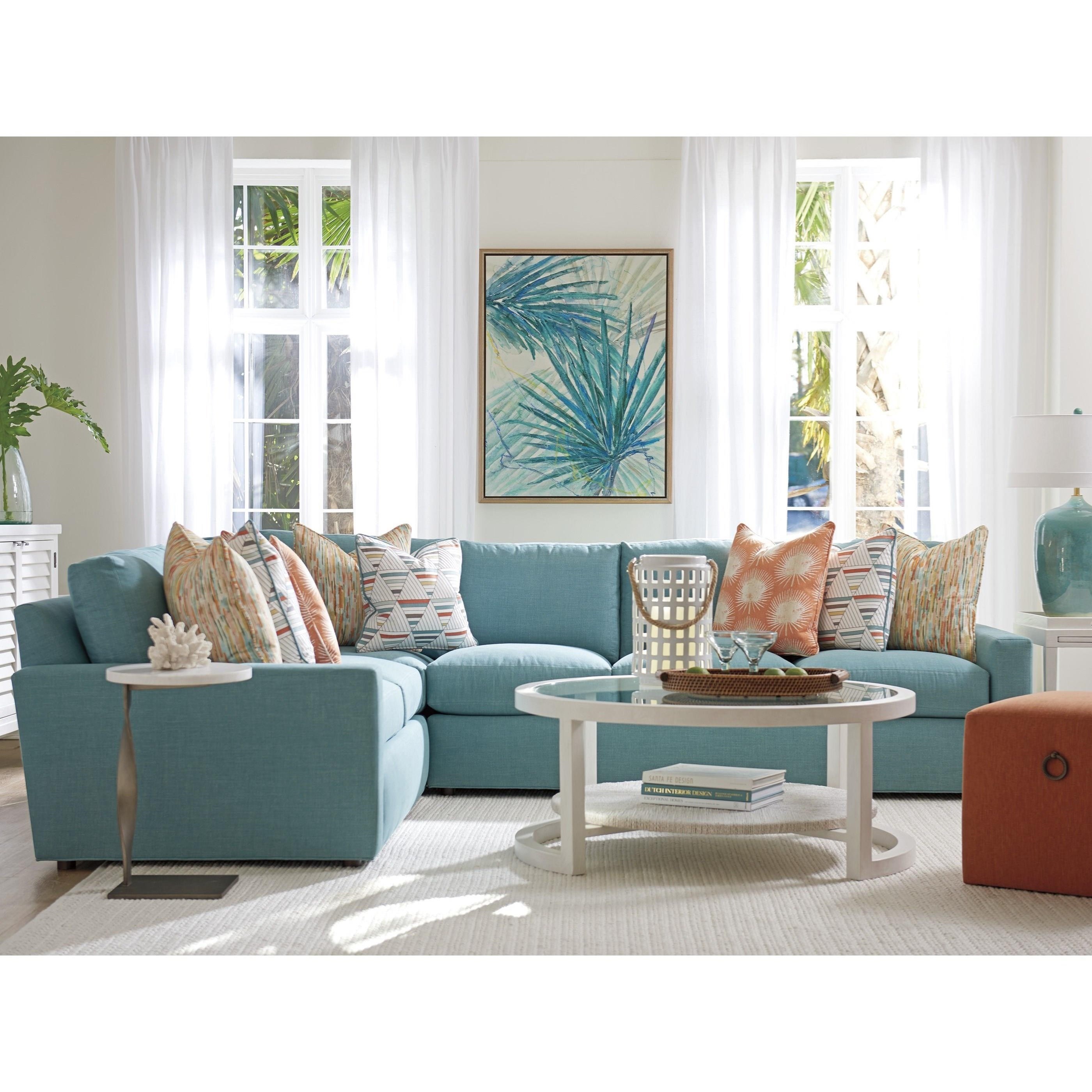 Tommy Bahama Home Ocean Breeze 570947 Pompano Round Cocktail Table Baer's Furniture Occ